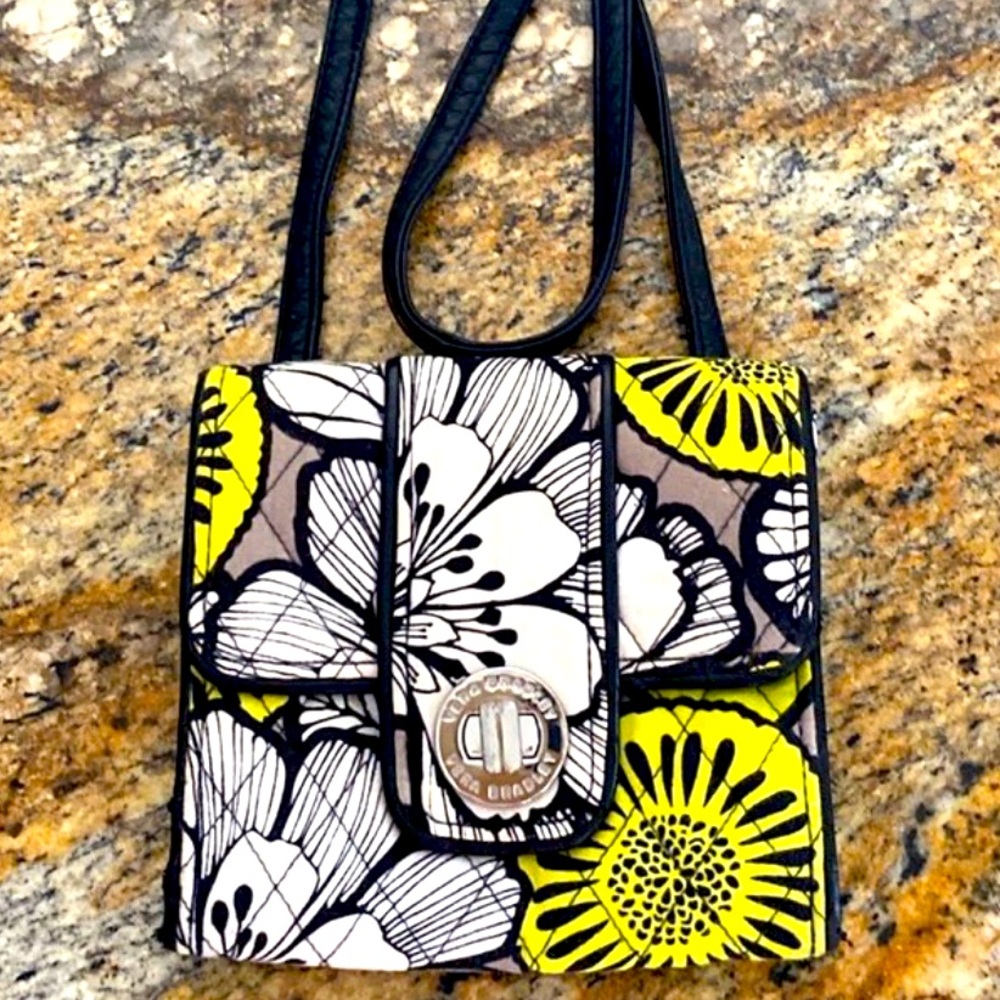 VERA BRADLEY “Citron” Crossbody Wallet Purse DISCONTINUED